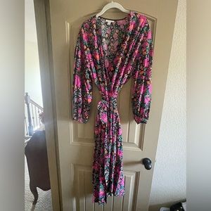 top shop floral wrap dress. worn once.